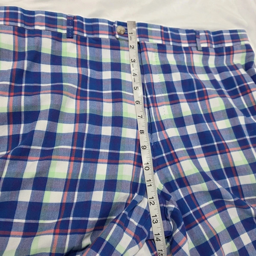 Peter‎ Millar Mens Plaid Golf Shorts Size 40 Us Open Sporty Athleisure